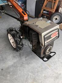 Motocoltivatore, barra falciante e fresa