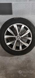 Cerchi in lega 16" Skoda SW con pneumatici estivi 