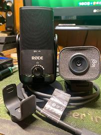 RODE NT-USB Mini +logitech streamcam kit streaming