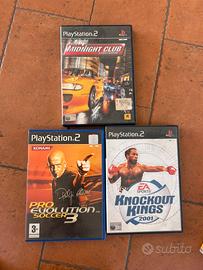PS 2 - Midnight Club, PES 3, Knockout Kings