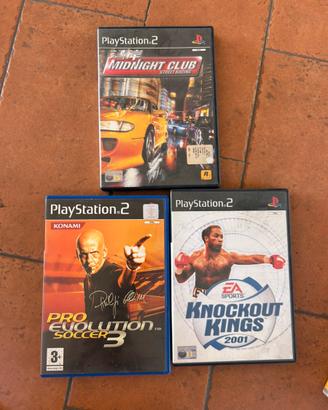 PS 2 - Midnight Club, PES 3, Knockout Kings