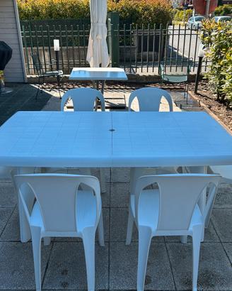 Tavolo da giardino con 6 sedie
