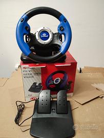 Sterzo volante pedali PlayStation PS2