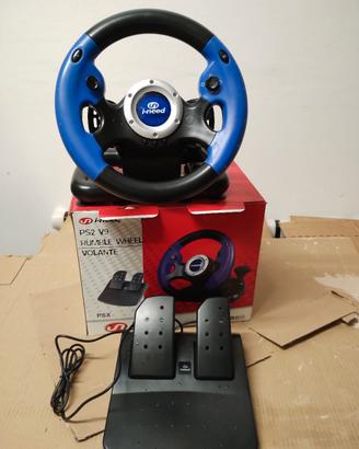 Sterzo volante pedali PlayStation PS2