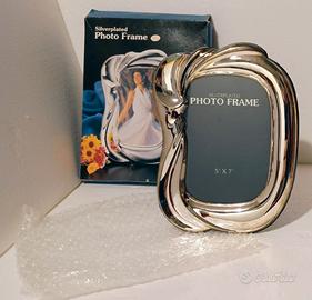 Portafoto da tavolo con cornice in silverplated