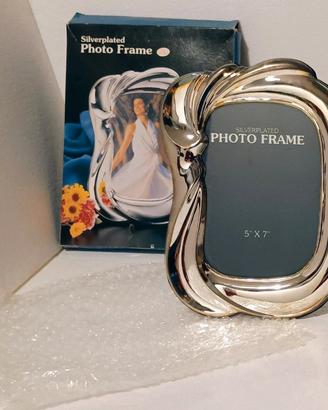 Portafoto da tavolo con cornice in silverplated