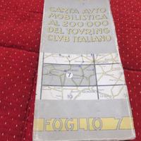 Carta stradale d'epoca