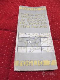 Carta stradale d'epoca