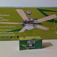 Ventilatore da soffitto Zeus con telecomando NUOVO
