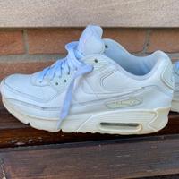 _ NIKE SNEAKERS RAGAZZO AIR MAX 90 LTR BIANCO _