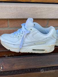 _ NIKE SNEAKERS RAGAZZO AIR MAX 90 LTR BIANCO _