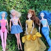 bambole barbie lotto 4 pezzi