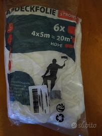 Kotarbau 5 teli 4x5m plastica, imbiancare/pittura