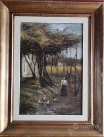 Quadro dipinto da Borsa Emilio