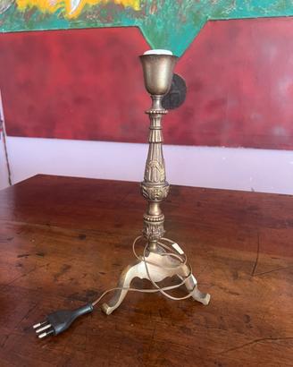 Lampada da Tavolo Vintage in Ottone