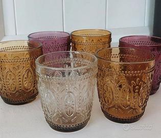 Set di 6 Bicchieri colorati