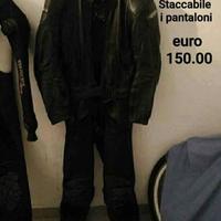 tuta moto pelle