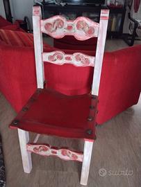 4 sedie stile "spagnolo" 