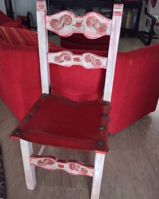 4 sedie stile "spagnolo" 