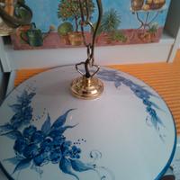 2 lampadari in ceramica dipinti a mano