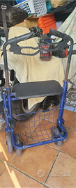 DEAMBULATORE ROLLATOR QUATTRO