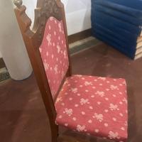 Sedia in noce stile imperiale