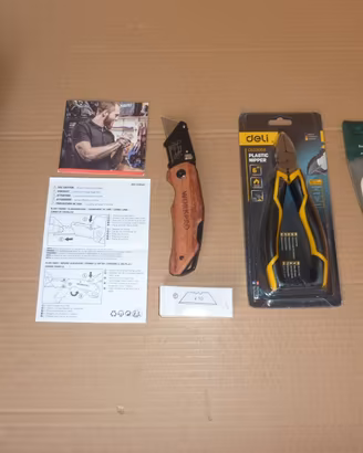 Cutter manico legno + tronchese + provatensione