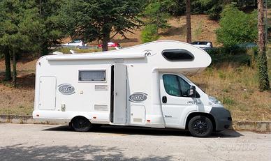 Camper Mansardato 6 Posti in viaggio