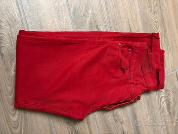 Pantaloni Zara rossi da uomo