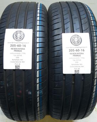 2 GOMME 205 60 16 NEXEN A77556