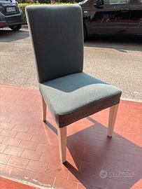 Sedie henriksdal ikea con copertura verde ottanio