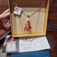 Collana in argento bagnato oro