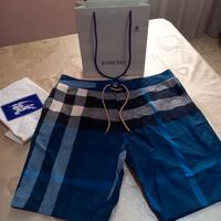 Pantaloncino blu Burberry