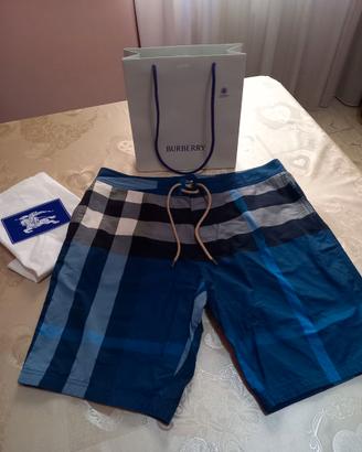 Pantaloncino blu Burberry