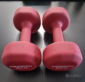 PROIRON Pesi Palestra in Casa Fitness manubri 8kg