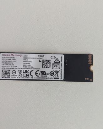 Disco NVMe PCle M2 da 512gb