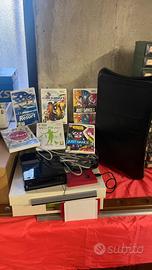 Nintendo Wii NERA,Wii Balance,6 Giochi,Telecomandi