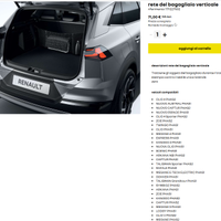 Rete del bagagliaio verticale - Originale Renault