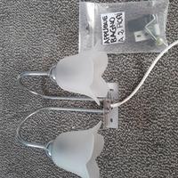 Applique bagno a due fiori