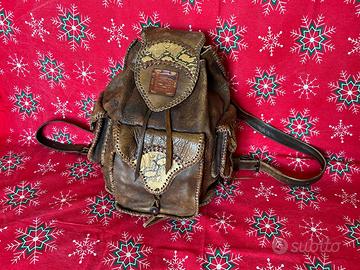 Zaino in pelle vintage - lavoro artigianale, pelle