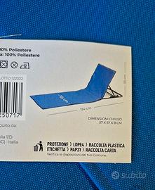 Telo Da Spiaggia Con Schienale Regolabile