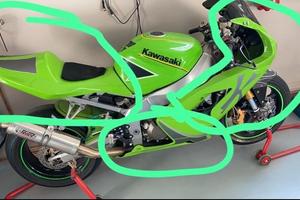 3 Carene per Kawasaki ZX6R 636 verdi moto pista