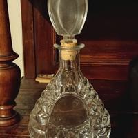 Decanter in vetro vintage con tappo