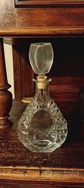 Decanter in vetro vintage con tappo