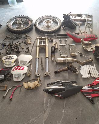 CRF 450 CICLISTICA MOTORE FORCELLA CERCHI SELLA