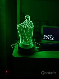 Lampada 3D con stampa cantante
