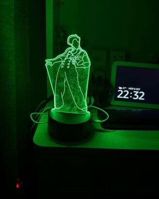Lampada 3D con stampa cantante