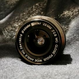 OBIETTIVO Vintage Vivitar 28mm F2.8 Wide Angle 