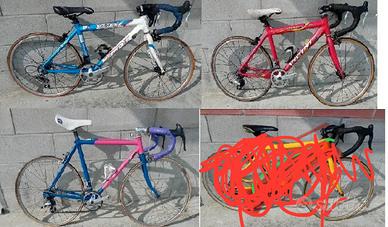 Lotto 3 Bici Corsa Bambino 2 con  Ruote 22" e 24"