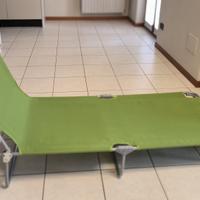 lettino prendisole pieghevole verde